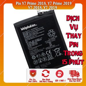 Pin Webphukien cho Huawei Y7 Prime 2018, Y7 Prime 2019, Y7 2018, Y7 2019  Việt Nam HB406689ECW - 4000mAh 